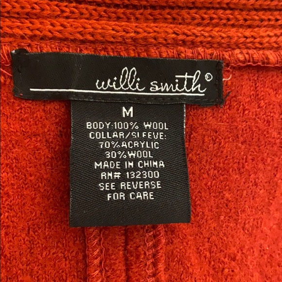 Sold ⭐️3/$15 Willi Smith Wool Jacket Sweater - Picture 3 of 3